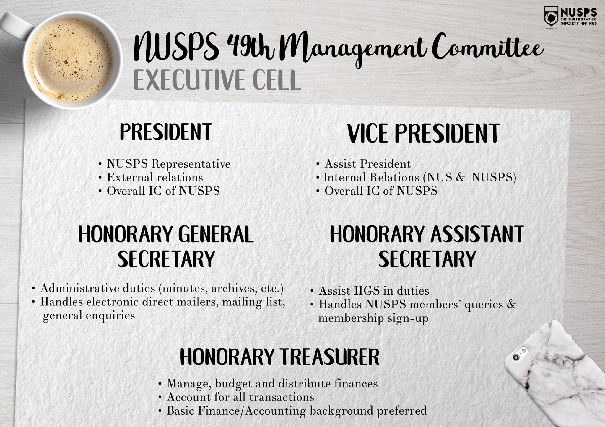 Recruitment for the 49th Management Committee!